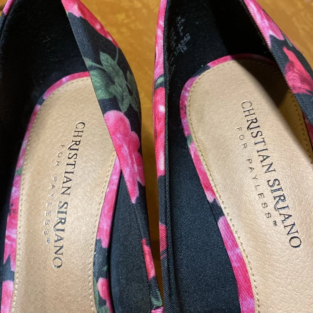 Christian Siriano Floral Fabric Women’s Heels - Picture 5 of 8